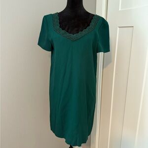 Sezane Emerald Green Shirt Dress 38